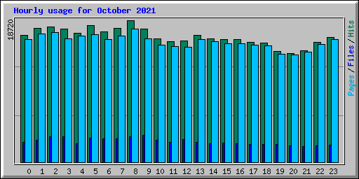 Hourly usage for October 2021